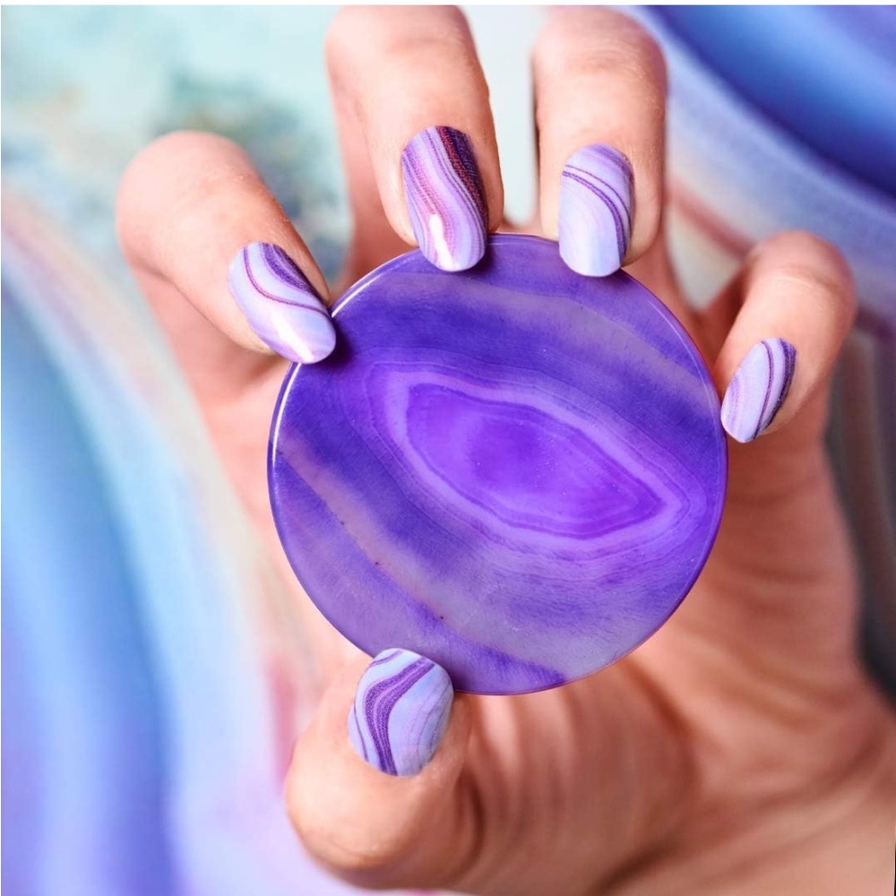 *Retired* Color Street: Ultraviolet Agate | Amethyst Purple Stone Jewel Marble